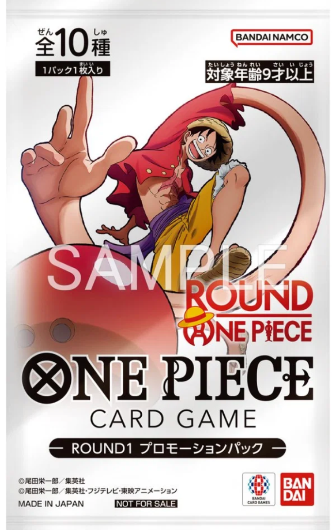 one piece round one promo card