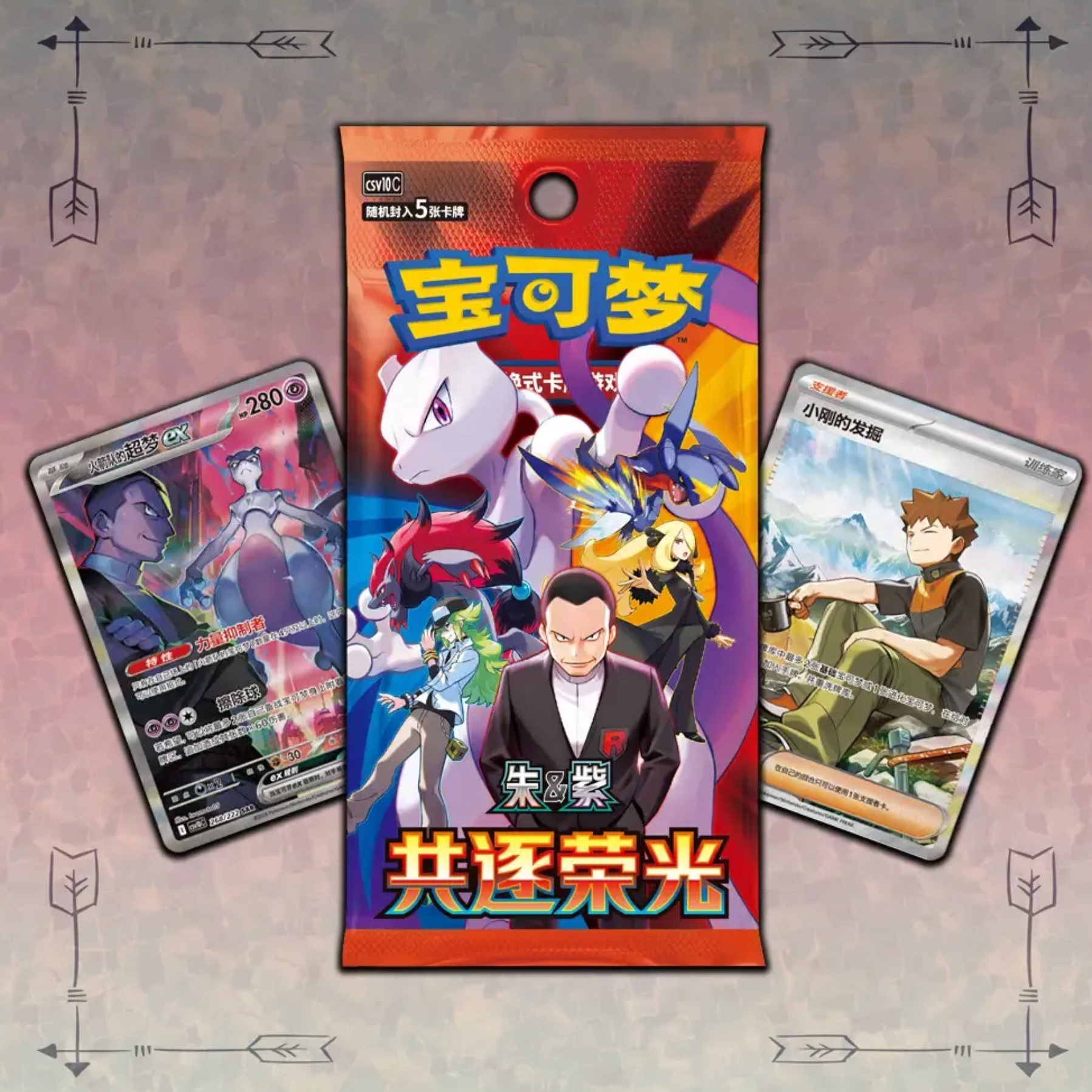 Display csv10c team rocket slim packs